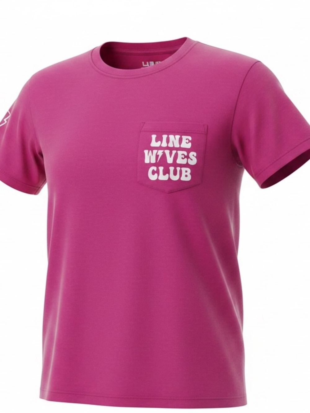 Line Wives Club Fuchsia Pink women’s t shirt medium
